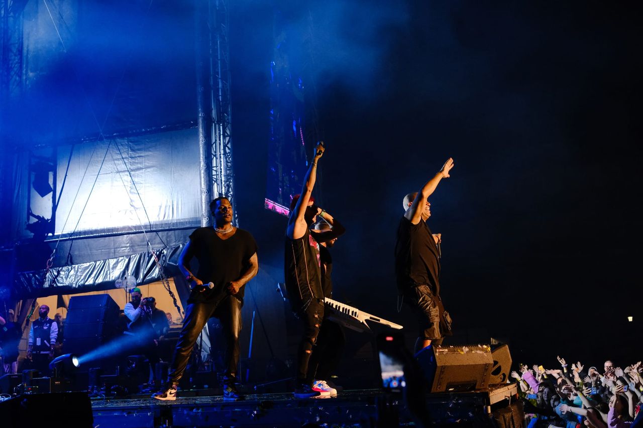 Gente de Zona performing at Francofolies de Bulgarie 2023 — photograph 90 of 107.