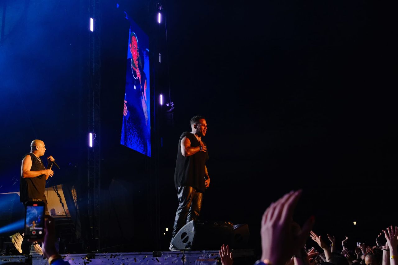 Gente de Zona performing at Francofolies de Bulgarie 2023 — photograph 102 of 107.