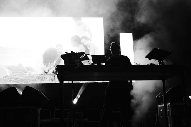 UNKLE x Steven Weston performing at Sofia Live Fest 2023 — photograph 33 of 77.